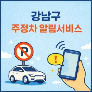 강남구 주정차 알림서비스