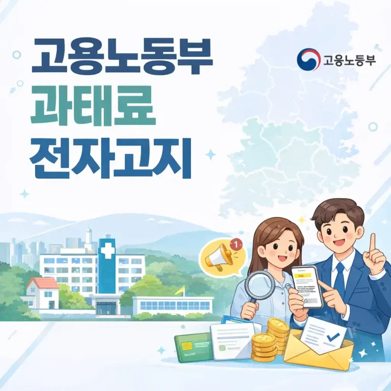 고용노동부 과태료 전자고지