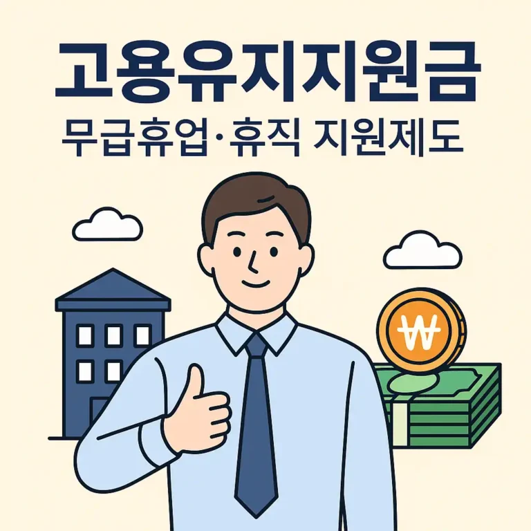 고용유지지원금 신청하기
