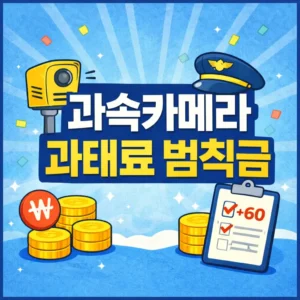 과속카메라 과태료 범칙금