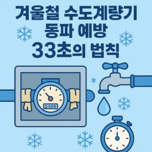 수도계량기 동파 예방