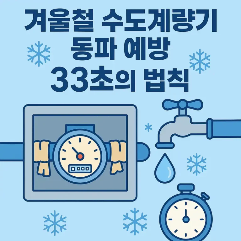 수도계량기 동파 예방