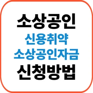 신용취약소상공인자금