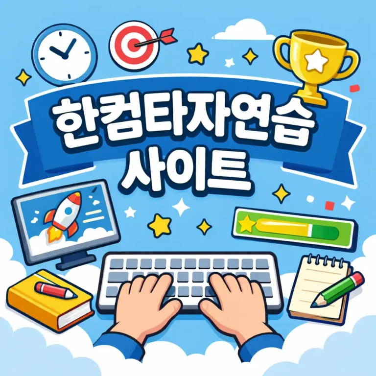 한컴타자연습 사이트