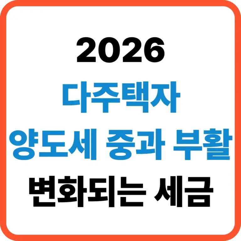 다주택자 양도세 중과