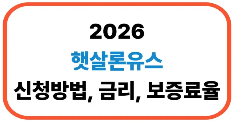 햇살론유스 신청방법