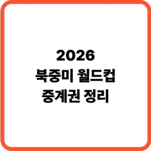 월드컵 중계권 총정리