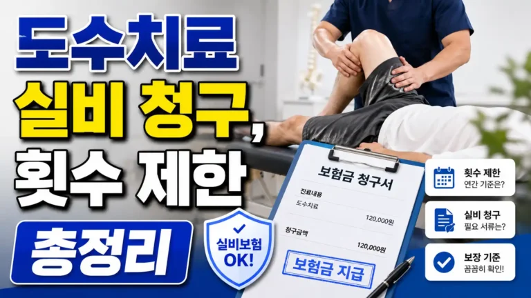 도수치료 실비청구 제한