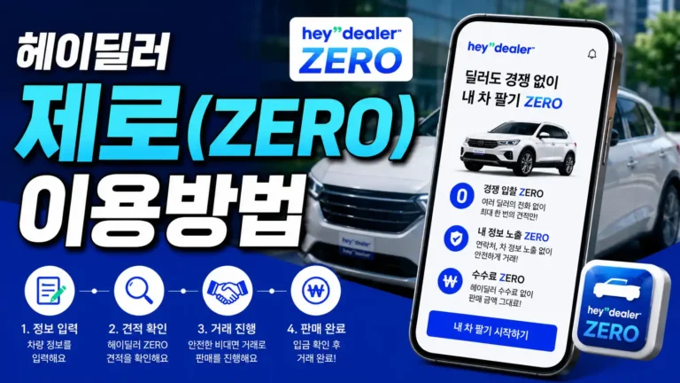 헤이딜러 제로 이용방법