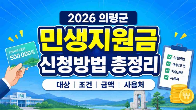 Uiryeonggun-Livelihood-Support-Fund