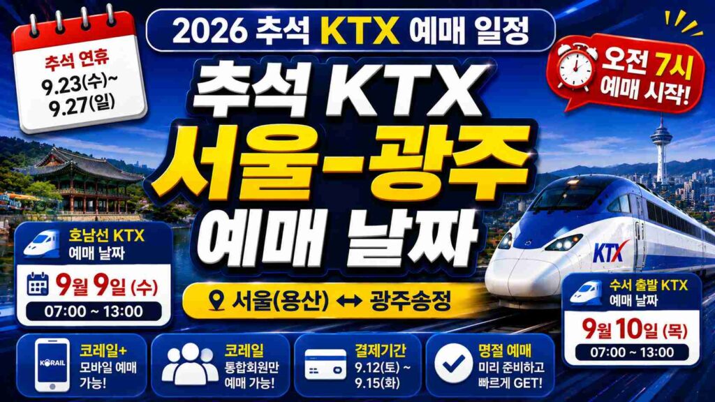 seoul-gwangju-ktx-chuseok-booking
