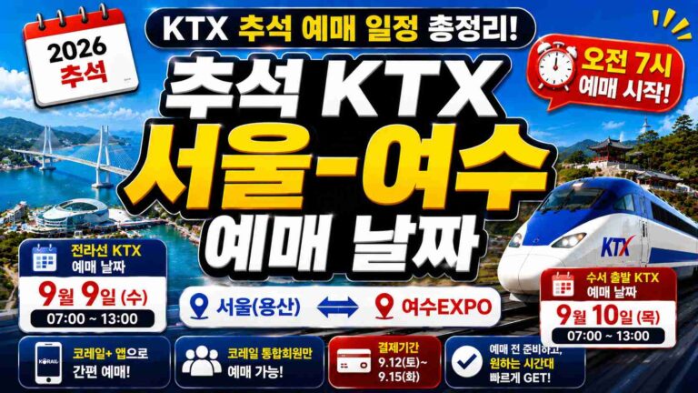 seoul-yeosu-ktx-chuseok-booking
