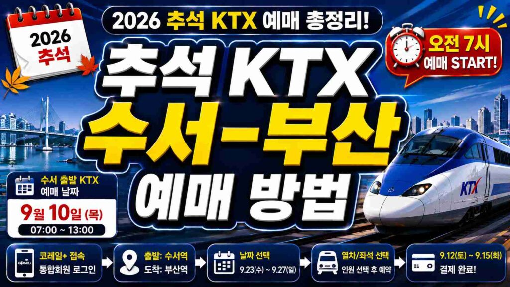 suseo-busan-ktx-chuseok-booking