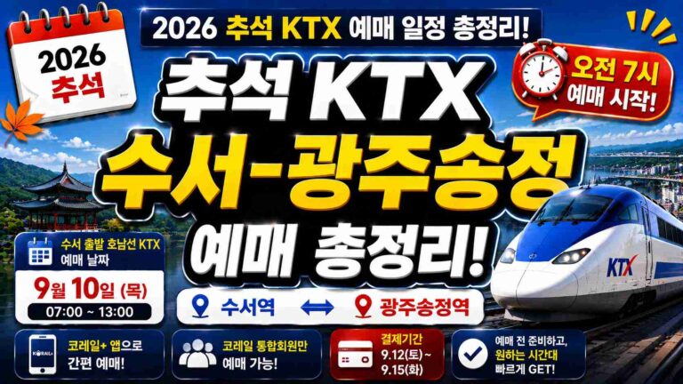 suseo-gwangjusongjeong-ktx-chuseok